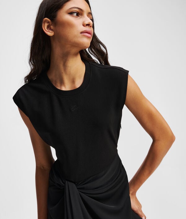 Karl Lagerfeld FABRIC MIX DRESS