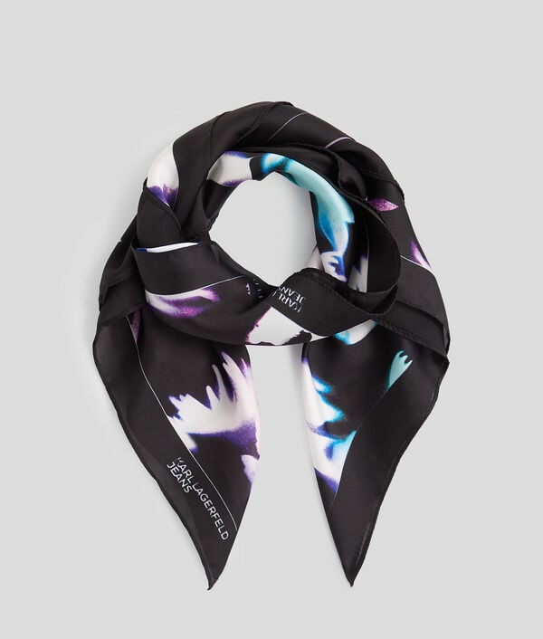 Karl Lagerfeld FLORAL BANDANA SCARF