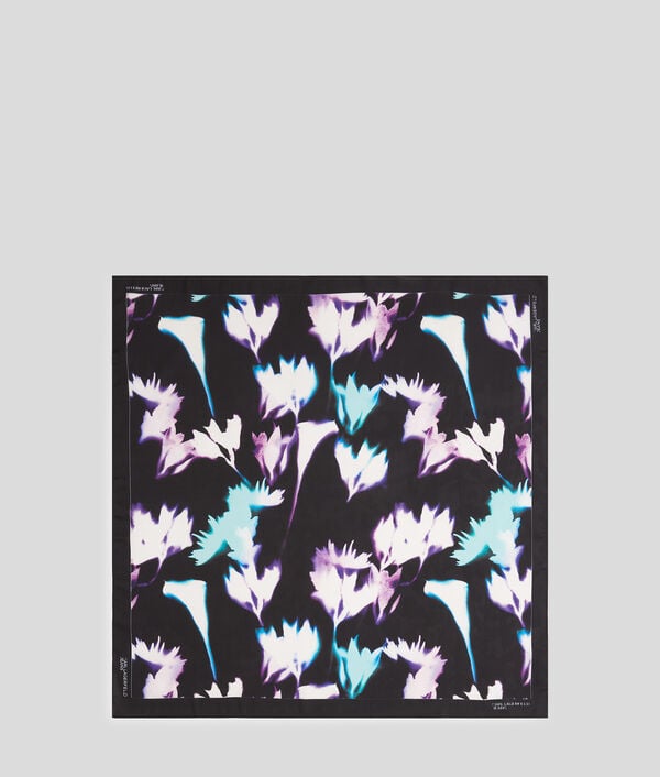 karl lagerfeld FLORAL BANDANA SCARF