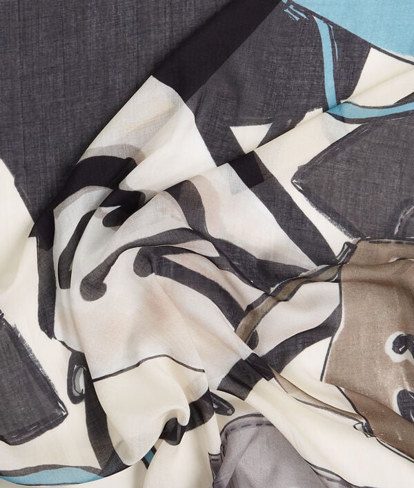 Karl Lagerfeld FOULARD AVEC MOTIF SACS K/SIGNATURE