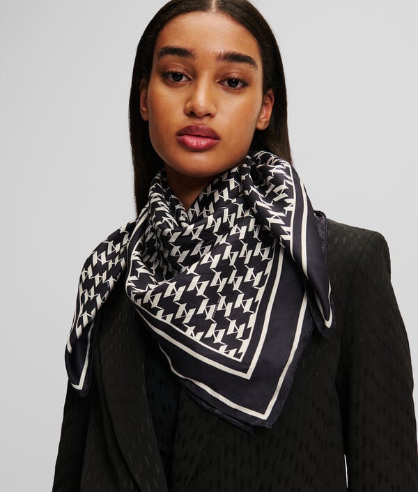 Karl Lagerfeld FOULARD EN SOIE KL MONOGRAM