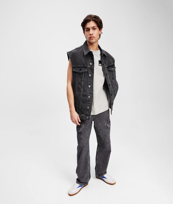 Karl Lagerfeld GILET EN JEAN IMPRIMÉ KARL