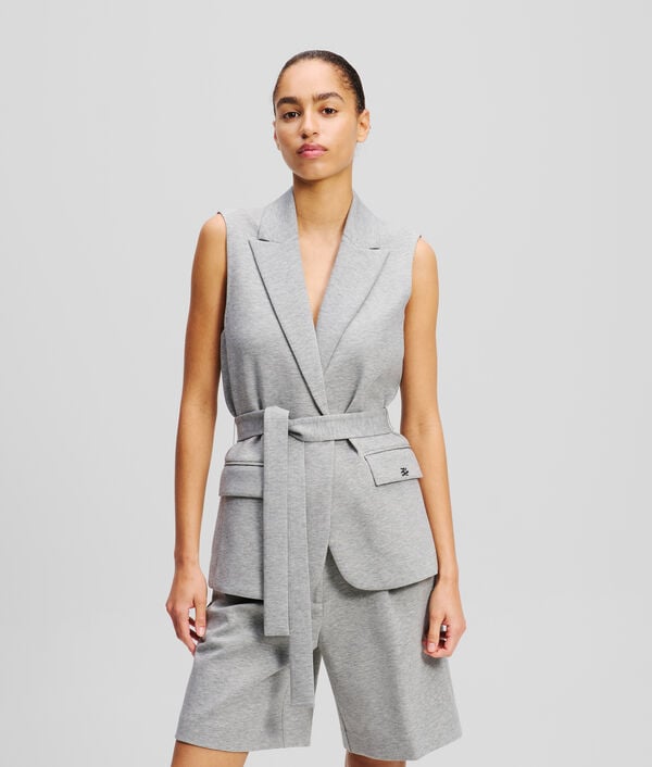 karl lagerfeld GILET EN JERSEY ÉPAIS