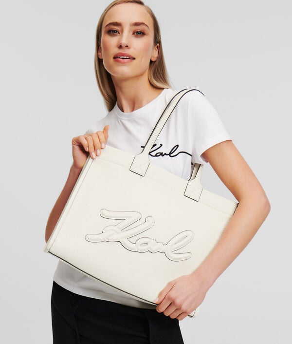 Karl Lagerfeld GRAND CABAS EN CUIR GRAINÉ K/SKUARE