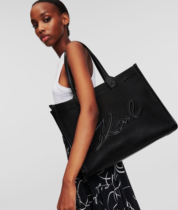 Karl Lagerfeld GRAND CABAS EN CUIR GRAINÉ K/SKUARE