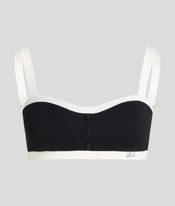 Karl Lagerfeld HAUT DE BIKINI BANDEAU MONOCHROME