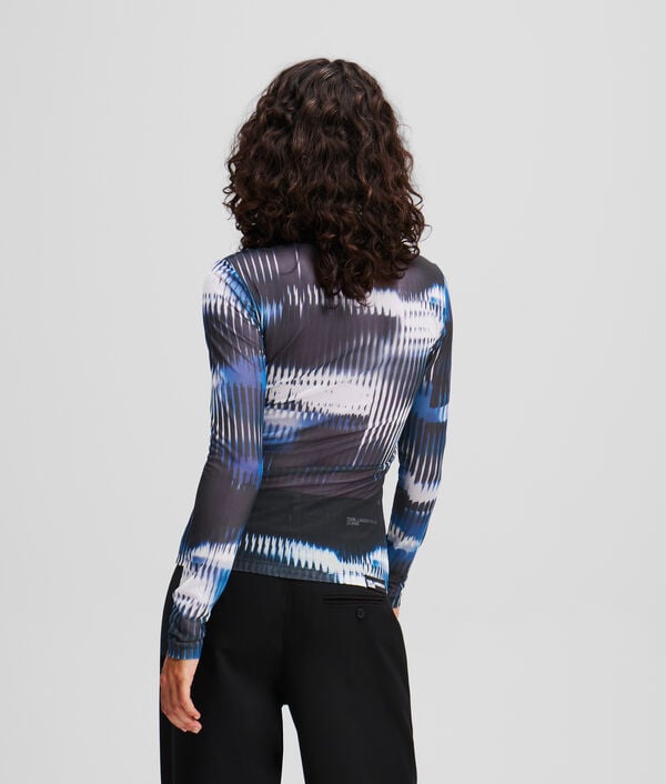 Karl Lagerfeld HAUT EN MAILLE IMPRIMÉ GLITCH