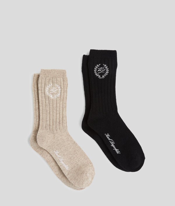 Karl Lagerfeld HOTEL KARL CREST SOCKS – 2-PACK