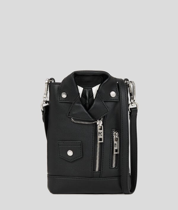 karl lagerfeld IKON BIKER JACKET CROSSBODY BAG