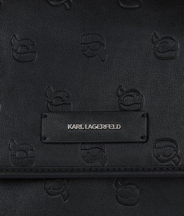 Karl Lagerfeld IKON MONOGRAM LARGE SHOULDER BAG