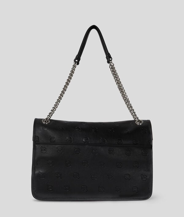 Karl Lagerfeld IKON MONOGRAM LARGE SHOULDER BAG