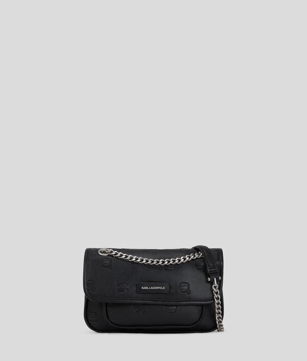 karl lagerfeld IKON MONOGRAM SMALL SHOULDER BAG