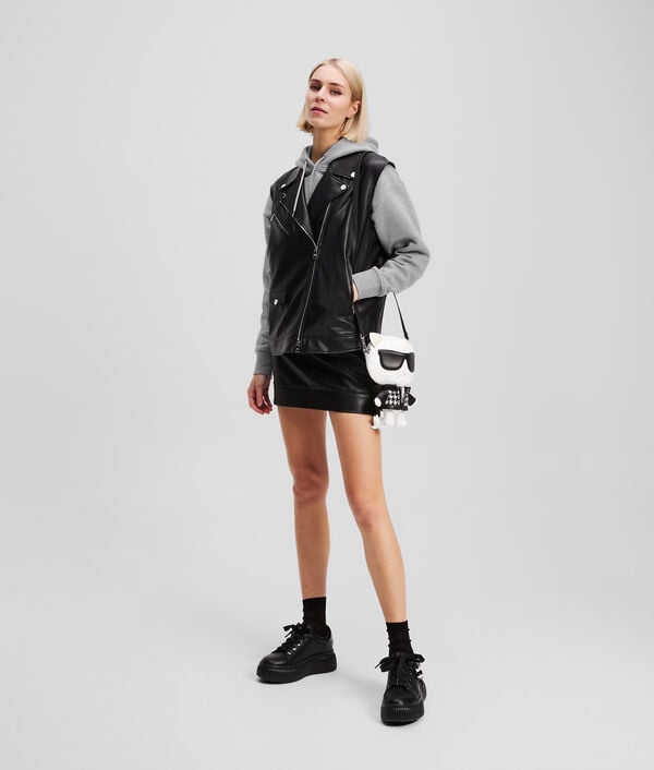 Karl Lagerfeld IKON PATCH CROPPED HOODIE