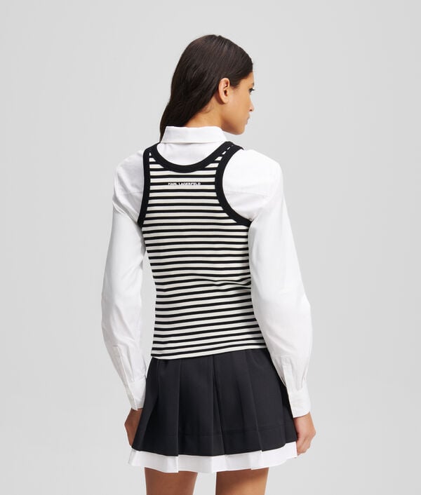 Karl Lagerfeld IKON RIBBED TANK TOP