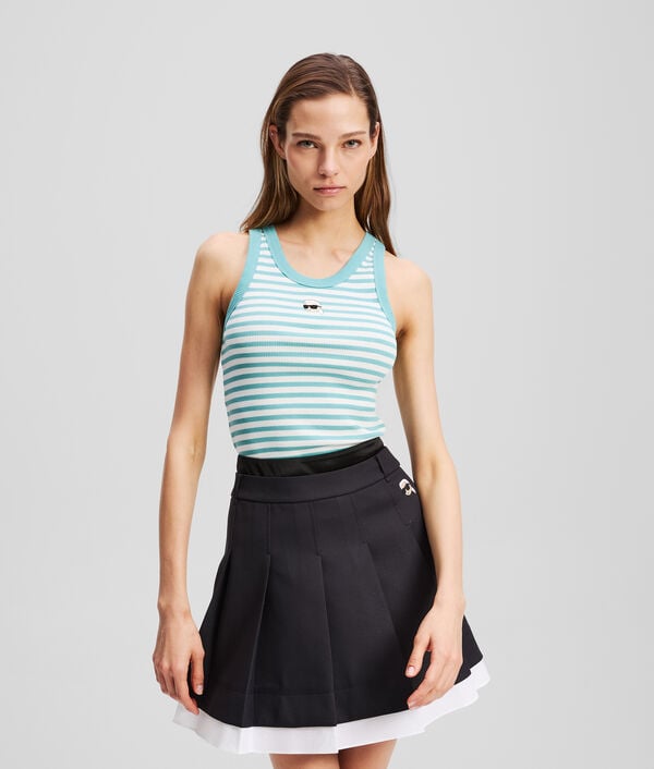 karl lagerfeld IKON RIBBED TANK TOP