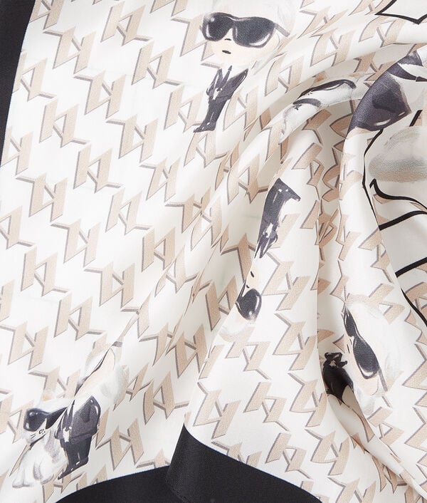 Karl Lagerfeld IKON SILK SCARF