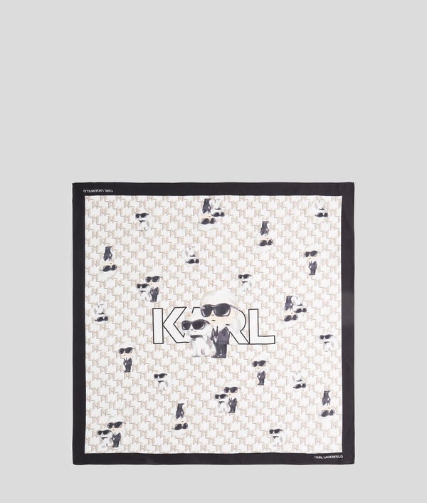 karl lagerfeld IKON SILK SCARF