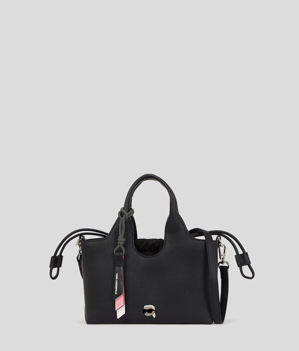 karl lagerfeld IKON SMALL GRAINY TOTE BAG