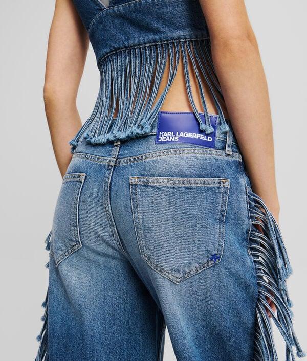 Karl Lagerfeld JEAN DÉCONTRACTÉ À FRANGES