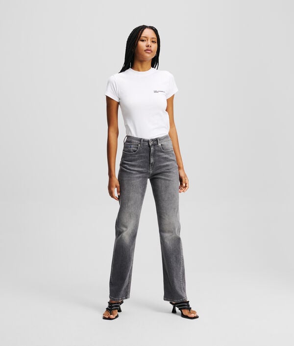 karl lagerfeld JEAN DROIT À TAILLE HAUTE