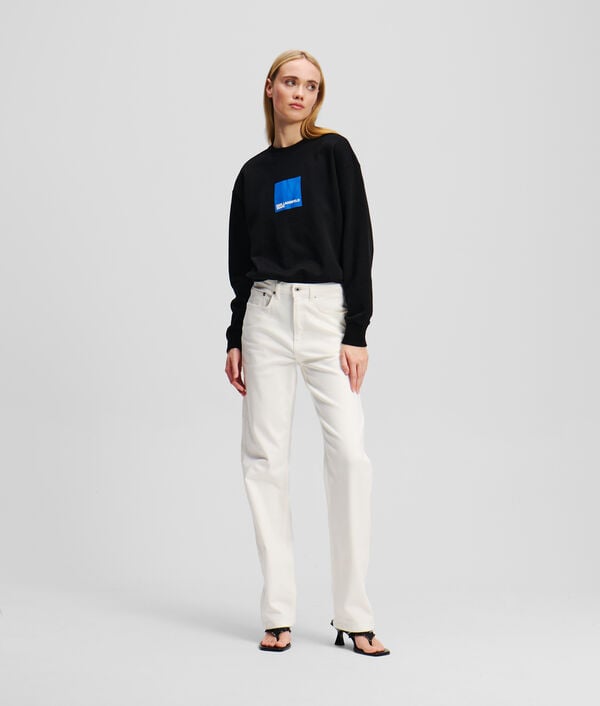 karl lagerfeld JEAN DROIT À TAILLE HAUTE