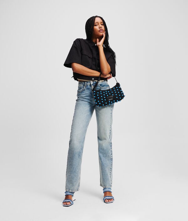 Karl Lagerfeld JEAN DROIT BOUTONNÉ À TAILLE HAUTE