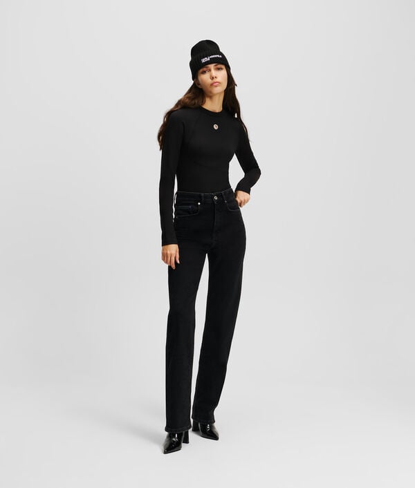 karl lagerfeld JEAN DROIT TAILLE HAUTE KLJ