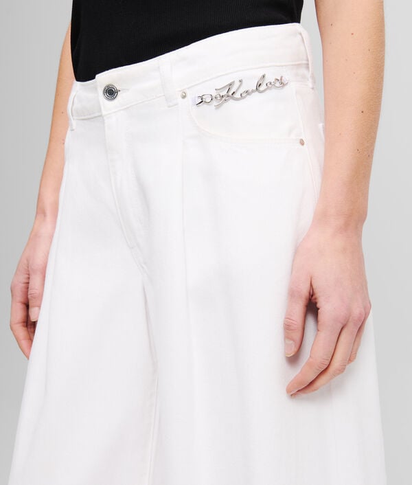 Karl Lagerfeld JEAN JAMBES LARGES TAILLE MI-HAUTE