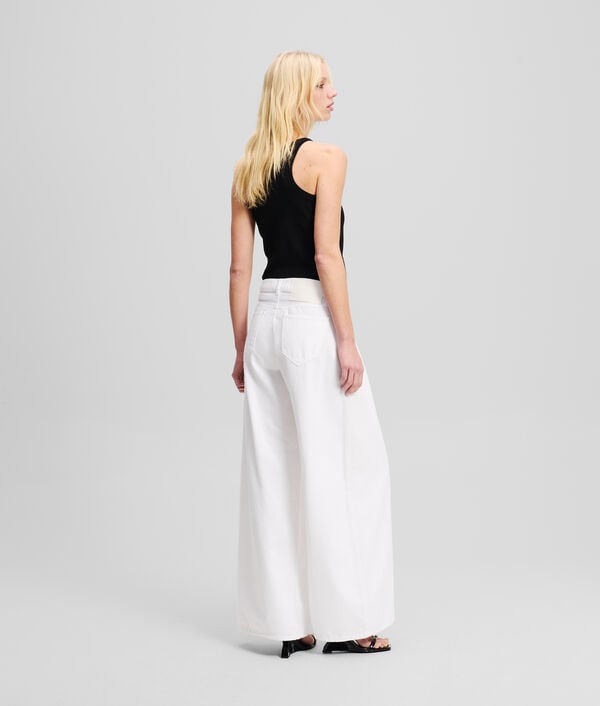 Karl Lagerfeld JEAN JAMBES LARGES TAILLE MI-HAUTE
