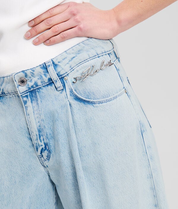 Karl Lagerfeld JEAN JAMBES LARGES TAILLE MI-HAUTE