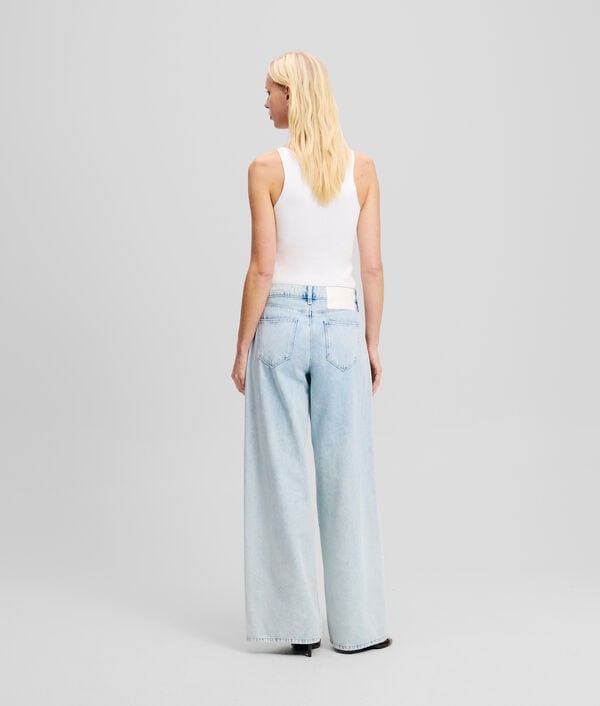 Karl Lagerfeld JEAN JAMBES LARGES TAILLE MI-HAUTE