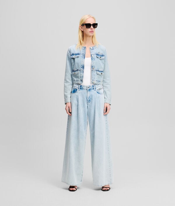 Karl Lagerfeld JEAN JAMBES LARGES TAILLE MI-HAUTE