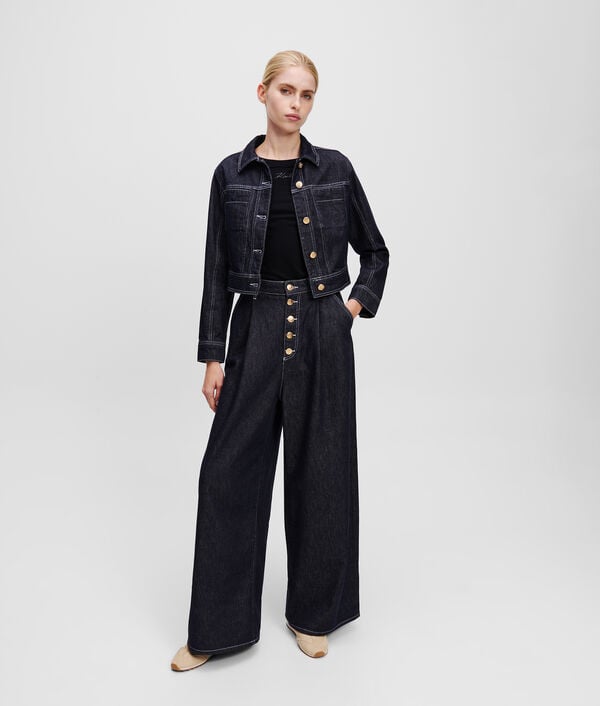 Karl Lagerfeld JEAN LARGE À BRAGUETTE BOUTONNÉE