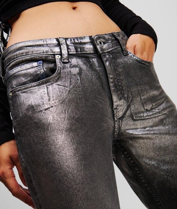 Karl Lagerfeld JEAN SLIM ENDUIT TAILLE MI-HAUTE