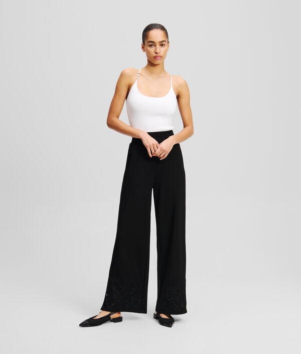 karl lagerfeld JOGGING AVEC BRODERIE ORCHIDÉE