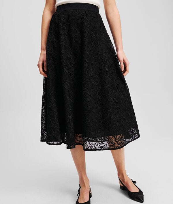 Karl Lagerfeld JUPE AVEC BRODERIE ORCHIDÉE