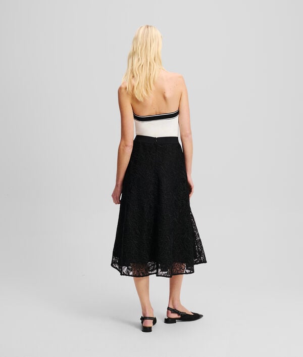 Karl Lagerfeld JUPE AVEC BRODERIE ORCHIDÉE