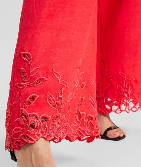 Karl Lagerfeld JUPE-CULOTTE AVEC BRODERIE DÉCOUPÉE