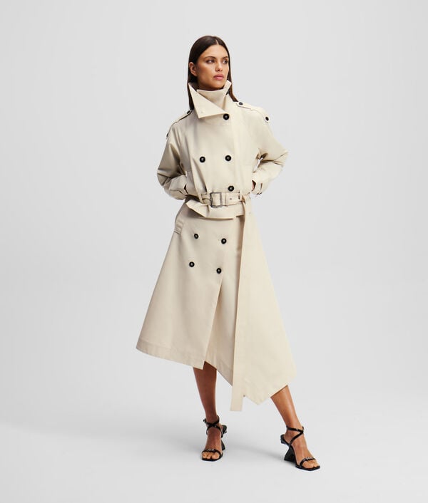 Karl Lagerfeld JUPE TRENCH EN SERGÉ DE COTON