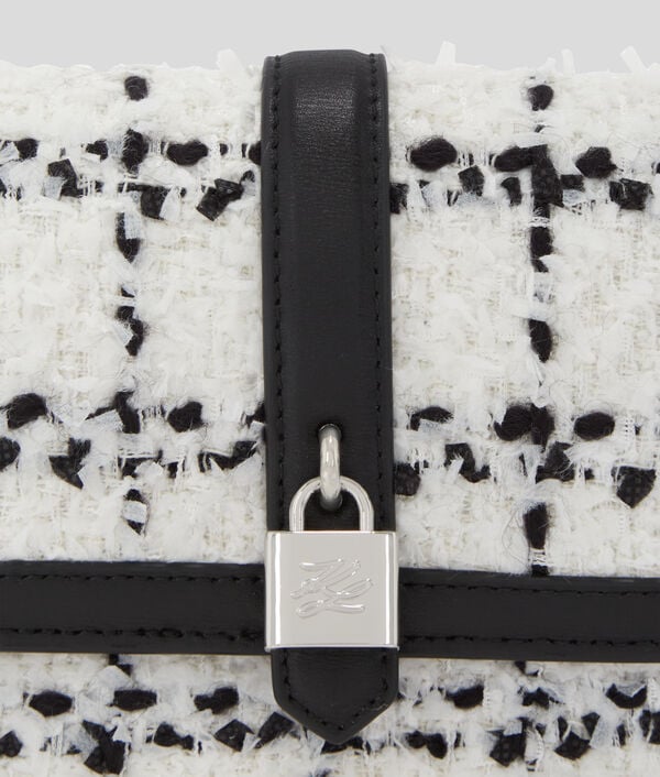 Karl Lagerfeld K/AUTOGRAPH BOUCLÉ SHOULDER BAG