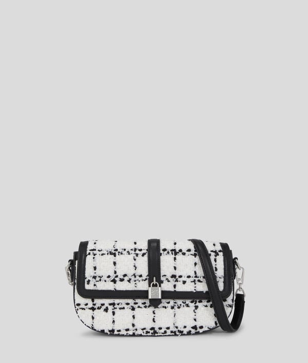 karl lagerfeld K/AUTOGRAPH BOUCLÉ SHOULDER BAG