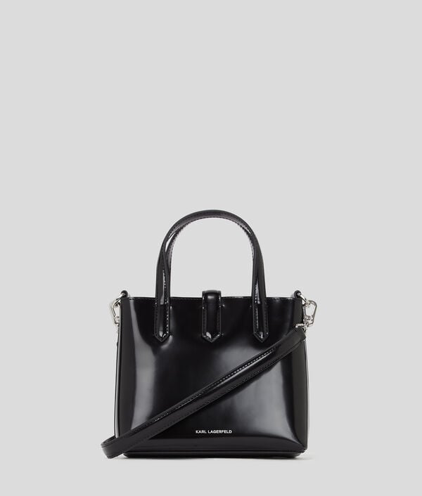 Karl Lagerfeld K/AUTOGRAPH LEATHER MINI TOTE BAG