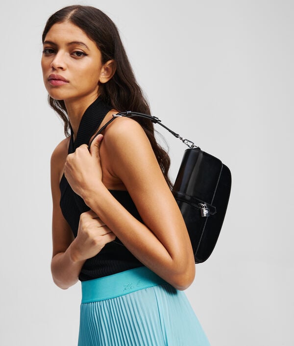 Karl Lagerfeld K/AUTOGRAPH LEATHER SHOULDER BAG