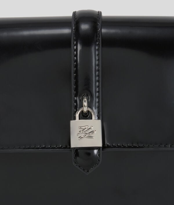 Karl Lagerfeld K/AUTOGRAPH LEATHER SHOULDER BAG