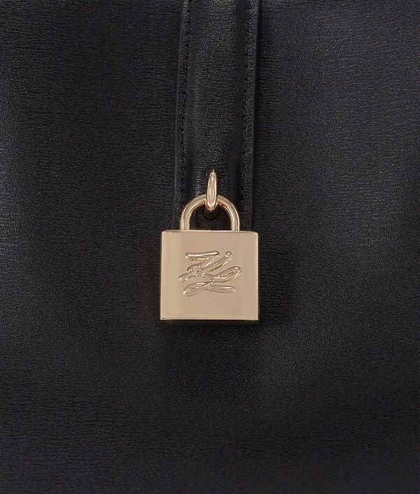 Karl Lagerfeld K/AUTOGRAPH PADLOCK MEDIUM TOTE BAG