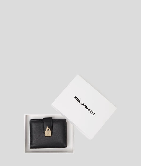 Karl Lagerfeld K/AUTOGRAPH PADLOCK MEDIUM WALLET