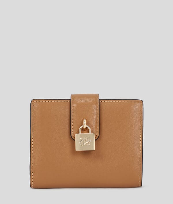 karl lagerfeld K/AUTOGRAPH PADLOCK MEDIUM WALLET