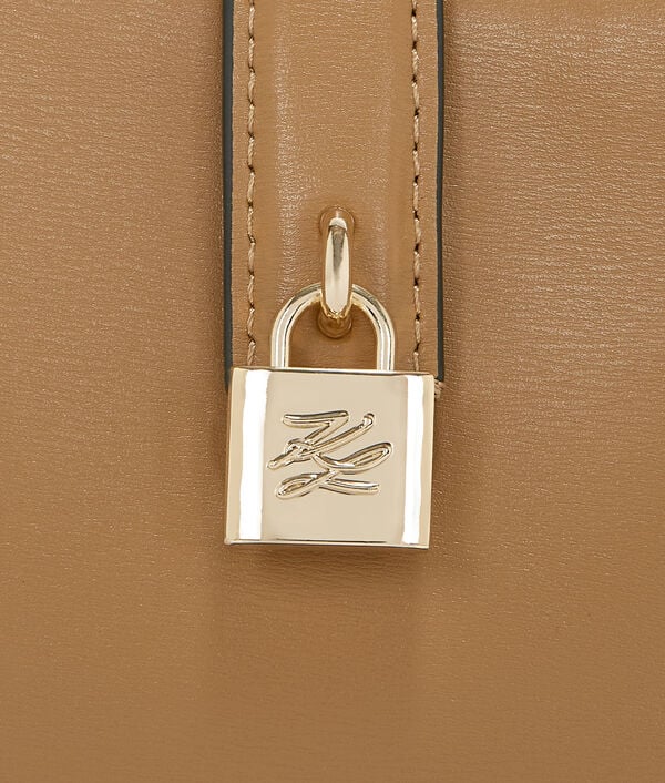 Karl Lagerfeld K/AUTOGRAPH PADLOCK SHOULDER POUCH