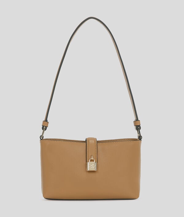 karl lagerfeld K/AUTOGRAPH PADLOCK SHOULDER POUCH