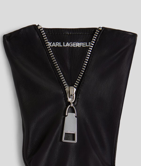 Karl Lagerfeld K/ESSENTIAL ZIPPED GLOVES